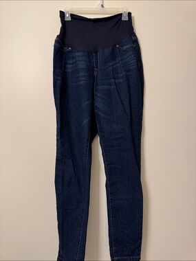 Maternity Dark Blue Stretch Waist Jeans